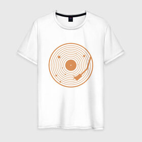 Мужская футболка хлопок с принтом Солнечная пластинка в Белгороде, 100% хлопок | прямой крой, круглый вырез горловины, длина до линии бедер, слегка спущенное плечо. | Тематика изображения на принте: венера | геометрия | звук | земля | игла | кольца | круги | марс | меркурий | минимализм | планеты | пластинка | сатурн | солнечная пластинка | солнечная система | солнце | уран | юпитер