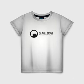 Детская футболка 3D с принтом Black Mesa в Белгороде, 100% гипоаллергенный полиэфир | прямой крой, круглый вырез горловины, длина до линии бедер, чуть спущенное плечо, ткань немного тянется | black mesa | half life | халф лайф | черная меса