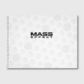 Альбом для рисования с принтом Mass Effect в Белгороде, 100% бумага
 | матовая бумага, плотность 200 мг. | effect | game | games | rpg | shepard | игра | игры | масс | рпг | шепард | эффект