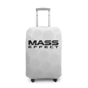 Чехол для чемодана 3D с принтом Mass Effect в Белгороде, 86% полиэфир, 14% спандекс | двустороннее нанесение принта, прорези для ручек и колес | effect | game | games | rpg | shepard | игра | игры | масс | рпг | шепард | эффект