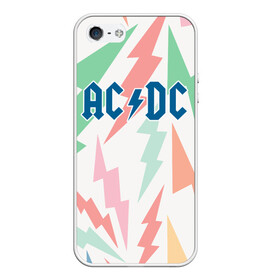 Чехол для iPhone 5/5S матовый с принтом AC DC в Белгороде, Силикон | Область печати: задняя сторона чехла, без боковых панелей | acdc | альтернатива | группа | диси | метал | музыка | музыканты | рок | эйси | эйсидиси