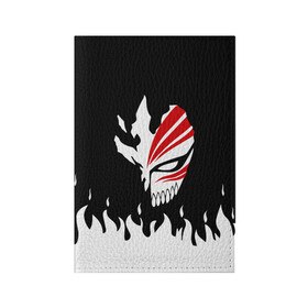 Обложка для паспорта матовая кожа с принтом BLEACH (НА СПИНЕ) | БЛИЧ в Белгороде, натуральная матовая кожа | размер 19,3 х 13,7 см; прозрачные пластиковые крепления | Тематика изображения на принте: anime | bleach | fire | form | heroes | ichigo | manga | аниме | блич | броня | герои | ичиго | костюм | манга | огонь