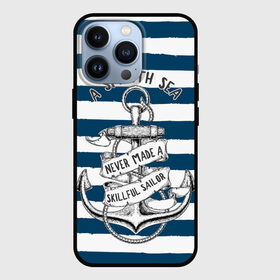 Чехол для iPhone 13 Pro с принтом в спокойном море плохие моряки в Белгороде,  |  | sailor | sea | море | моряк | синий | тельняжка | якорь