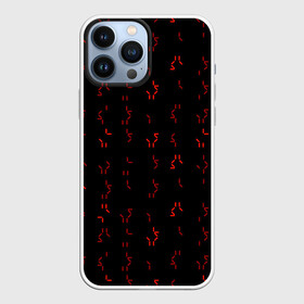 Чехол для iPhone 13 Pro Max с принтом Алфавит хищников в Белгороде,  |  | Тематика изображения на принте: prediator | алфавит | инопланетяне | код | опасность | пришельцы | символы | фильм | хищник