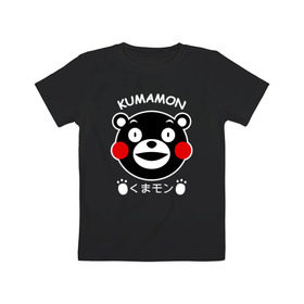 Детская футболка хлопок с принтом KUMAMON в Белгороде, 100% хлопок | круглый вырез горловины, полуприлегающий силуэт, длина до линии бедер | japanese | kumamon | kumamoto | аниме | игрушка | кумамон | кумамото сапурайдзу | персонаж | талисман | япония