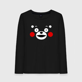 Женский лонгслив хлопок с принтом KUMAMON в Белгороде, 100% хлопок |  | japanese | kumamon | kumamoto | аниме | игрушка | кумамон | кумамото сапурайдзу | персонаж | талисман | япония