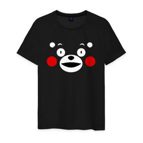 Мужская футболка хлопок с принтом KUMAMON в Белгороде, 100% хлопок | прямой крой, круглый вырез горловины, длина до линии бедер, слегка спущенное плечо. | japanese | kumamon | kumamoto | аниме | игрушка | кумамон | кумамото сапурайдзу | персонаж | талисман | япония