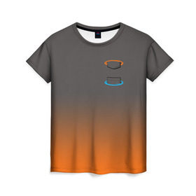Женская футболка 3D с принтом Карман в Портале в Белгороде, 100% полиэфир ( синтетическое хлопкоподобное полотно) | прямой крой, круглый вырез горловины, длина до линии бедер | Тематика изображения на принте: portal | портал