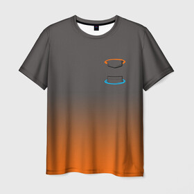 Мужская футболка 3D с принтом Карман в Портале в Белгороде, 100% полиэфир | прямой крой, круглый вырез горловины, длина до линии бедер | Тематика изображения на принте: portal | портал