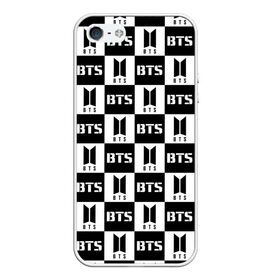 Чехол для iPhone 5/5S матовый с принтом BTS PATTERN в Белгороде, Силикон | Область печати: задняя сторона чехла, без боковых панелей | bts | bts army | j hope | jimin | jin | jungkook | k pop | pattern | rap monster | rapmon | suga | v | бтс | корея