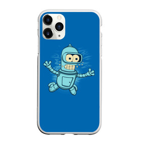Чехол для iPhone 11 Pro матовый с принтом Bender Nevermind в Белгороде, Силикон |  | bender | futurama | mult | nevermind | nirvana | simpsons | zoidberg | бендер | зойдберг | мульт | мультик | мультфильм | симпсоны | футурама