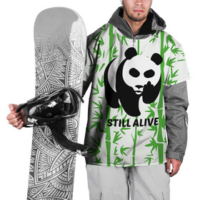 Накидка на куртку 3D с принтом Still Alive в Белгороде, 100% полиэстер |  | Тематика изображения на принте: alive | bamboo | green | greenpeace | panga | peace | still | бамбук | грин | гринпис | живая | живой | зеленый | мир | панда | панды | пис