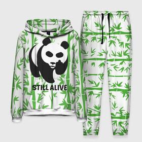 Мужской костюм 3D (с толстовкой) с принтом Still Alive в Белгороде,  |  | alive | bamboo | green | greenpeace | panga | peace | still | бамбук | грин | гринпис | живая | живой | зеленый | мир | панда | панды | пис