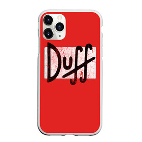 Чехол для iPhone 11 Pro Max матовый с принтом Duff Beer в Белгороде, Силикон |  | Тематика изображения на принте: beer | donut | duff | fun | homer | joke | simpson | simpsons | гомер | дафф | пончик | прикол | приколы | симпсон | симпсоны