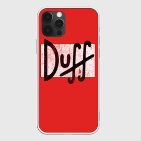 Чехол для iPhone 12 Pro с принтом Duff Beer в Белгороде, силикон | область печати: задняя сторона чехла, без боковых панелей | Тематика изображения на принте: beer | donut | duff | fun | homer | joke | simpson | simpsons | гомер | дафф | пончик | прикол | приколы | симпсон | симпсоны