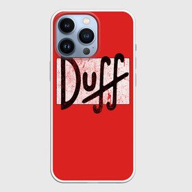 Чехол для iPhone 13 Pro с принтом Duff Beer в Белгороде,  |  | Тематика изображения на принте: beer | donut | duff | fun | homer | joke | simpson | simpsons | гомер | дафф | пончик | прикол | приколы | симпсон | симпсоны