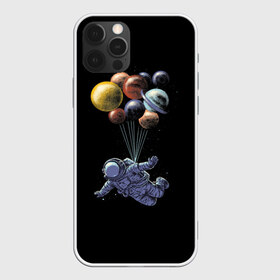 Чехол для iPhone 12 Pro Max с принтом Космонавт на Шариках в Белгороде, Силикон |  | galaxy | planet | planets | space | spaceman | star | stars | галактика | галактики | звезда | звезды | космонавт | космос | планета | планеты | шары