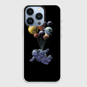 Чехол для iPhone 13 Pro с принтом Космонавт на Шариках в Белгороде,  |  | Тематика изображения на принте: galaxy | planet | planets | space | spaceman | star | stars | галактика | галактики | звезда | звезды | космонавт | космос | планета | планеты | шары