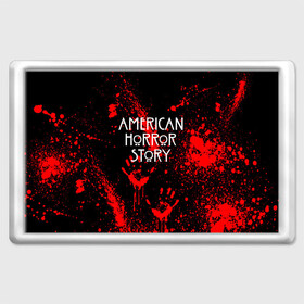 Магнит 45*70 с принтом AMERICAN HORROR STORY в Белгороде, Пластик | Размер: 78*52 мм; Размер печати: 70*45 | american horror story | blood | американская история ужасов | брызги | кровь | сериал | ужасы