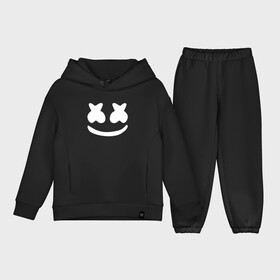 Детский костюм хлопок Oversize с принтом Marshmello в Белгороде,  |  | dj | marshmello | marshmelo | диджей | клубная | клубняк | логотип | маршмелло | маршмеллоу | маршмело | маршмэллоу | музыка | смайлик | улыбка | электронная