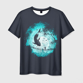 Мужская футболка 3D с принтом Подводный Мир в Белгороде, 100% полиэфир | прямой крой, круглый вырез горловины, длина до линии бедер | fish | fishes | lake | ocean | river | sea | water | вода | кит | киты | мир | море | озеро | океан | подводный | раба | река | рыбка | рыбки | рыбы