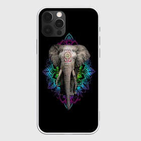 Чехол для iPhone 12 Pro Max с принтом Индийский Слон в Белгороде, Силикон |  | africa | elephant | elephants | india | ornament | pattern | skin | tusks | африка | бивни | индия | кожа | орнамент | слон | слоненок | слоник | слоники | слоны | слонята | узор | хобот