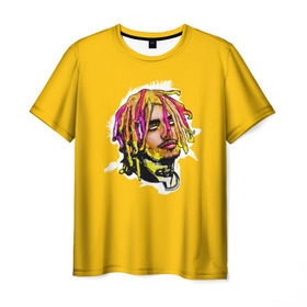 Мужская футболка 3D с принтом Lil Pump в Белгороде, 100% полиэфир | прямой крой, круглый вырез горловины, длина до линии бедер | drumtick | elementary | esketit | esskeetit | gang | garcia | gazzy | gucci | guccigang | jetski | pump | rap | trap | usa | газзи | гарсия | лил | памп | рэп | сша | трап | эщкере