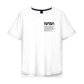 Мужская футболка хлопок Oversize с принтом Heron Preston NASA в Белгороде, 100% хлопок | свободный крой, круглый ворот, “спинка” длиннее передней части | heron preston nasa | wikipedia | как у джарахова | космическое агентство | космос | наса | стиль | хайп