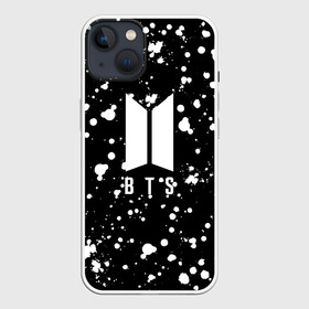 Чехол для iPhone 13 с принтом BTS в Белгороде,  |  | bt21 | bts | bts army | bts stickers | dirty | j hope | jimin | jin | jungkook | k pop | paint | rap monster | rapmon | suga | v | брызги | бтс | капли | корея | краска | стикеры bts