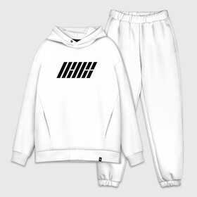 Мужской костюм хлопок OVERSIZE с принтом iKON logo в Белгороде,  |  | Тематика изображения на принте: ikon | k pop | return | айкон