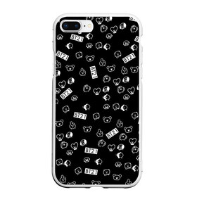 Чехол для iPhone 7Plus/8 Plus матовый с принтом BTS BT21 STICKERS в Белгороде, Силикон | Область печати: задняя сторона чехла, без боковых панелей | bt21 | bts | bts army | bts stickers | j hope | jimin | jin | jungkook | k pop | rap monster | rapmon | suga | v | бтс | корея | стикеры bts