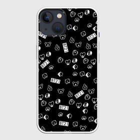 Чехол для iPhone 13 с принтом BTS BT21 STICKERS в Белгороде,  |  | bt21 | bts | bts army | bts stickers | j hope | jimin | jin | jungkook | k pop | rap monster | rapmon | suga | v | бтс | корея | стикеры bts