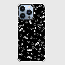 Чехол для iPhone 13 Pro с принтом BTS BT21 STICKERS в Белгороде,  |  | Тематика изображения на принте: bt21 | bts | bts army | bts stickers | j hope | jimin | jin | jungkook | k pop | rap monster | rapmon | suga | v | бтс | корея | стикеры bts