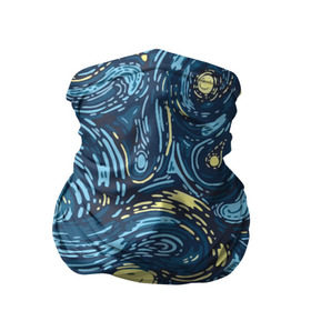 Бандана-труба 3D с принтом Ван Гог. Звездная Ночь в Белгороде, 100% полиэстер, ткань с особыми свойствами — Activecool | плотность 150‒180 г/м2; хорошо тянется, но сохраняет форму | вангог | живопись | искусство | картина | краска | синий | художник