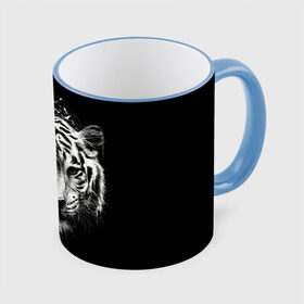 Кружка 3D с принтом Dark Tiger в Белгороде, керамика | ёмкость 330 мл | africa | creepy | dark | desert | predator | scary | tiger | tigers | африка | жуткий | мрачный | пустыня | страшный | тигр | тигренок | тигрица | тигрицы | тигры | тигрята | хищник