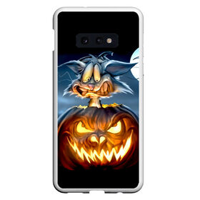 Чехол для Samsung S10E с принтом Halloween в Белгороде, Силикон | Область печати: задняя сторона чехла, без боковых панелей | аниме | ведьма | девушка | зомби | ирландия | кладбище | колдун | кости | кошки | летучие | луна | мертвец | мёртвые | монстры | мыши | ночь | оборотни | пауки | паутина | подарок | праздник | свет | свечи