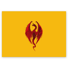 Поздравительная открытка с принтом Красный Дракон в Белгороде, 100% бумага | плотность бумаги 280 г/м2, матовая, на обратной стороне линовка и место для марки
 | Тематика изображения на принте: age | dragon | dragons | knight | knights | middle | red | viking | vikings | век | века | викинг | викинги | дракон | дракона | драконы | как | красный | приручить | рыцари | рыцарь | средние | средний