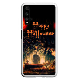 Чехол для Honor 20 с принтом Halloween в Белгороде, Силикон | Область печати: задняя сторона чехла, без боковых панелей | аниме | ведьма | девушка | зомби | ирландия | кладбище | колдун | кости | кошки | летучие | луна | мертвец | мёртвые | монстры | мыши | ночь | оборотни | пауки | паутина | подарок | праздник | свет | свечи