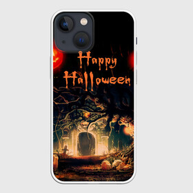 Чехол для iPhone 13 mini с принтом Halloween в Белгороде,  |  | аниме | ведьма | девушка | зомби | ирландия | кладбище | колдун | кости | кошки | летучие | луна | мертвец | мёртвые | монстры | мыши | ночь | оборотни | пауки | паутина | подарок | праздник | свет | свечи