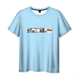 Мужская футболка 3D с принтом Футурама - минимализм в Белгороде, 100% полиэфир | прямой крой, круглый вырез горловины, длина до линии бедер | bender | fry | futurama | planet express | бендер | гипножаба | зойдберг | лила | фрай | футурама