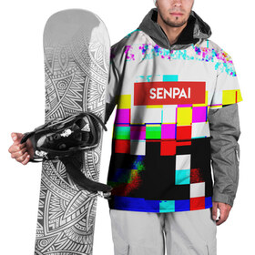 Накидка на куртку 3D с принтом senpai в Белгороде, 100% полиэстер |  | Тематика изображения на принте: 