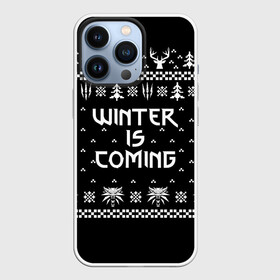 Чехол для iPhone 13 Pro с принтом ВЕДЬМАК НОВОГОДНИЙ в Белгороде,  |  | christmas | hunter | snow | the witcher | wild hunt | winter | winter is coming | ведьмак | геральт | дикая охота | зима близко | монстры | новогодний | новый год | охотник | снег | трисс | цири