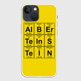 Чехол для iPhone 13 mini с принтом Альберт Эйнштейн в Белгороде,  |  | albert | chemistry | einstein | math | mendeleev | phisics | science | table | альберт | математика | менделеева | наука | таблица | физика | химия | эйнштейн