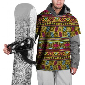 Накидка на куртку 3D с принтом Этнический орнамент в Белгороде, 100% полиэстер |  | африка | геометрия | индия | орнамент | узор | этно