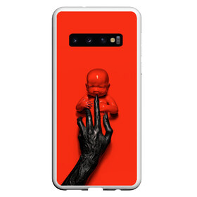 Чехол для Samsung Galaxy S10 с принтом American Horror Story в Белгороде, Силикон | Область печати: задняя сторона чехла, без боковых панелей | Тематика изображения на принте: ahs | american horror story | американская история ужасов | младенец | ребенок