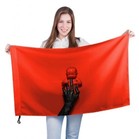 Флаг 3D с принтом American Horror Story в Белгороде, 100% полиэстер | плотность ткани — 95 г/м2, размер — 67 х 109 см. Принт наносится с одной стороны | ahs | american horror story | американская история ужасов | младенец | ребенок