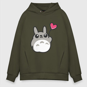 Мужское худи Oversize хлопок с принтом Love Totoro в Белгороде, френч-терри — 70% хлопок, 30% полиэстер. Мягкий теплый начес внутри —100% хлопок | боковые карманы, эластичные манжеты и нижняя кромка, капюшон на магнитной кнопке | forest | friend | ghibli | japan | keeper | nature | neigbor | neighbour | totoro | анимация | аниме | гибли | дерево | друг | животные | лес | любовь | милый | мир | миядзаки | мульт | мультфильм | природа | сердце | сосед | тоторо