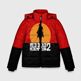Зимняя куртка для мальчиков 3D с принтом Red Dead Redemption 2 в Белгороде, ткань верха — 100% полиэстер; подклад — 100% полиэстер, утеплитель — 100% полиэстер | длина ниже бедра, удлиненная спинка, воротник стойка и отстегивающийся капюшон. Есть боковые карманы с листочкой на кнопках, утяжки по низу изделия и внутренний карман на молнии. 

Предусмотрены светоотражающий принт на спинке, радужный светоотражающий элемент на пуллере молнии и на резинке для утяжки | game | rdr2 | red dead redemption 2 | rockstar studios | игры