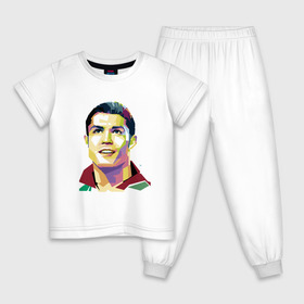 Детская пижама хлопок с принтом Ronaldo в Белгороде, 100% хлопок |  брюки и футболка прямого кроя, без карманов, на брюках мягкая резинка на поясе и по низу штанин
 | champion | cr7 | cristiano | game | goal | italy | juventus | madrid | real | ronaldo | spain | team | буффон | гол | дибала | золотой мяч | игрок | испания | италия | криштиану | мадрид | португалия | реал | роналду | спорт | тренер | футбол | 