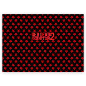 Поздравительная открытка с принтом Red Dead Redemption 2 в Белгороде, 100% бумага | плотность бумаги 280 г/м2, матовая, на обратной стороне линовка и место для марки
 | Тематика изображения на принте: game | rdr2 | red dead redemption 2 | rockstar studios | игры